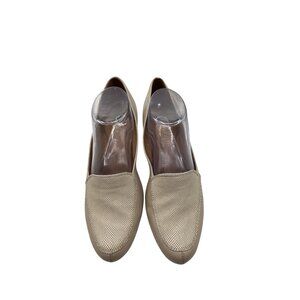 Aerosoles Size 10 Business Casual wedge Textured Front Wedge Loafers Beige